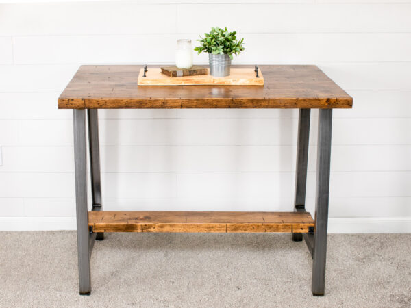 industrial wooden kitchen table