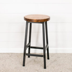 pine wood industrial stool