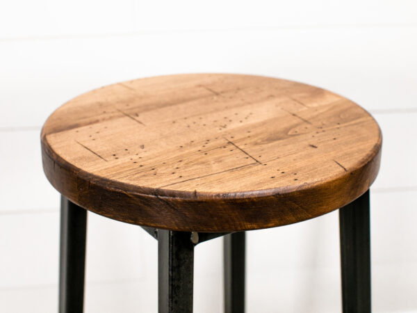 industrial wooden stool