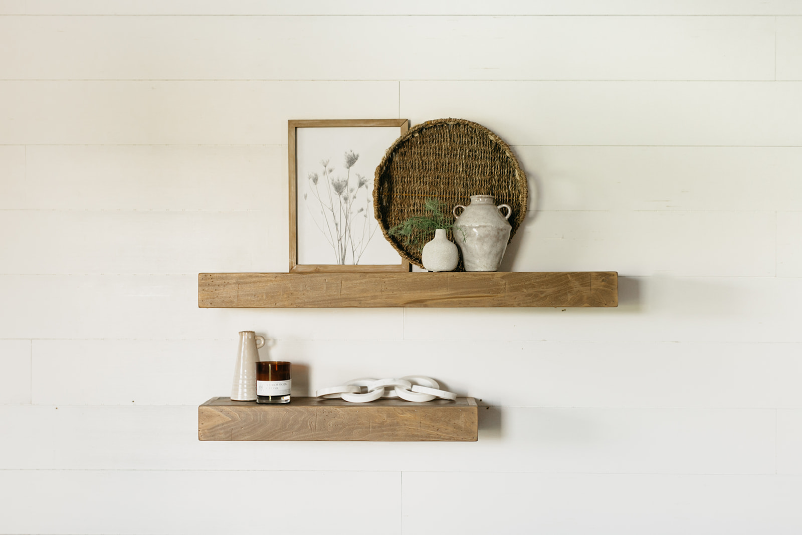 Floating Wooden Wall Shelves Metal Fixing Without Drilling Under