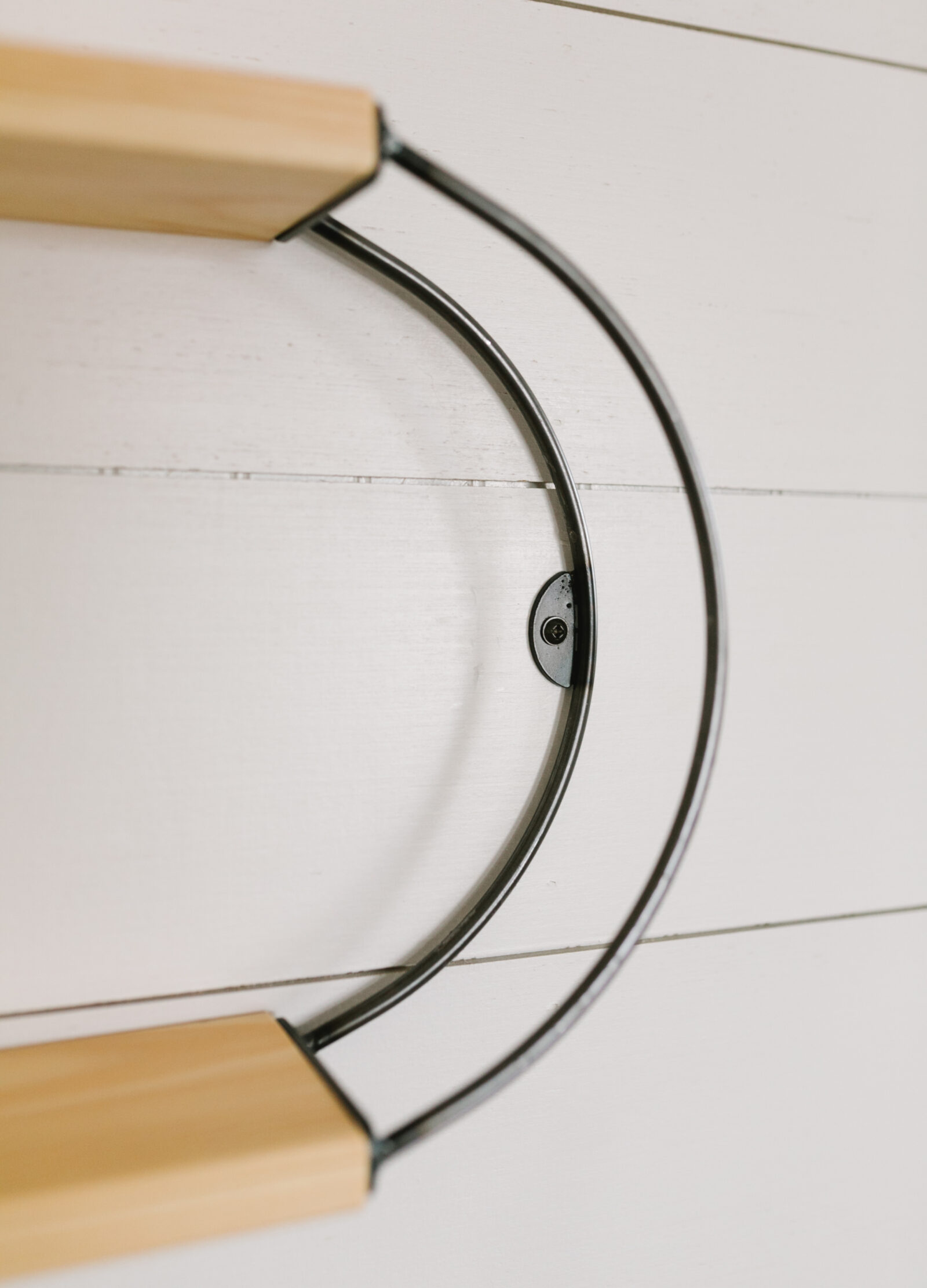 Oval Wall Shelf Small or Large in Various Stains Timber Made